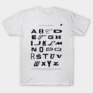 An Alphabet of Automobiles T-Shirt